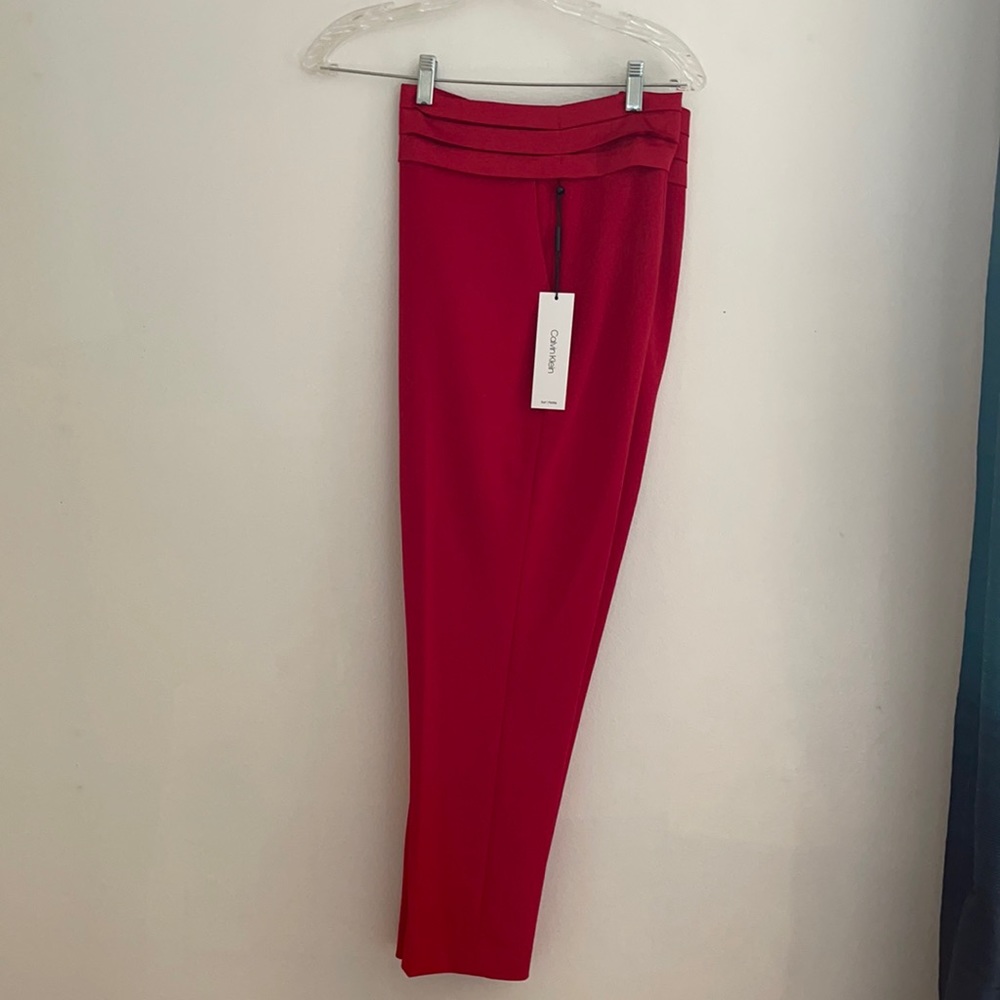 Calvin Klein Red Dress Pants 8P NWT